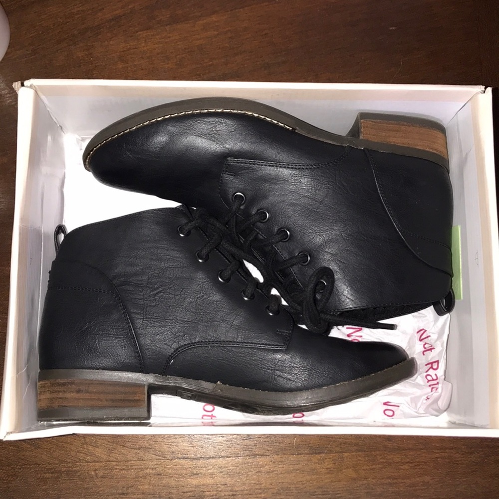 Black ankle boots
